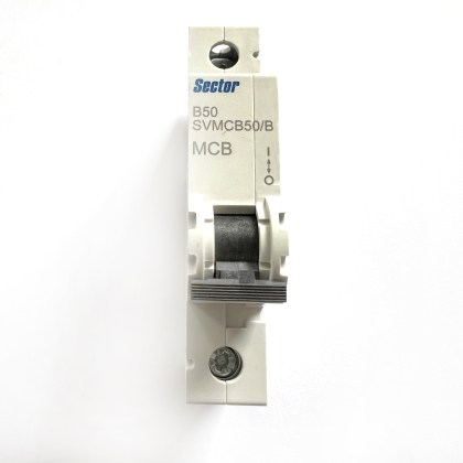 Sector SVMCB50/B New Style B50 50A 50 Amp MCB Circuit Breaker Type B